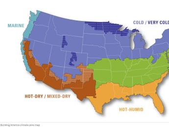 Building America climate zone map. 